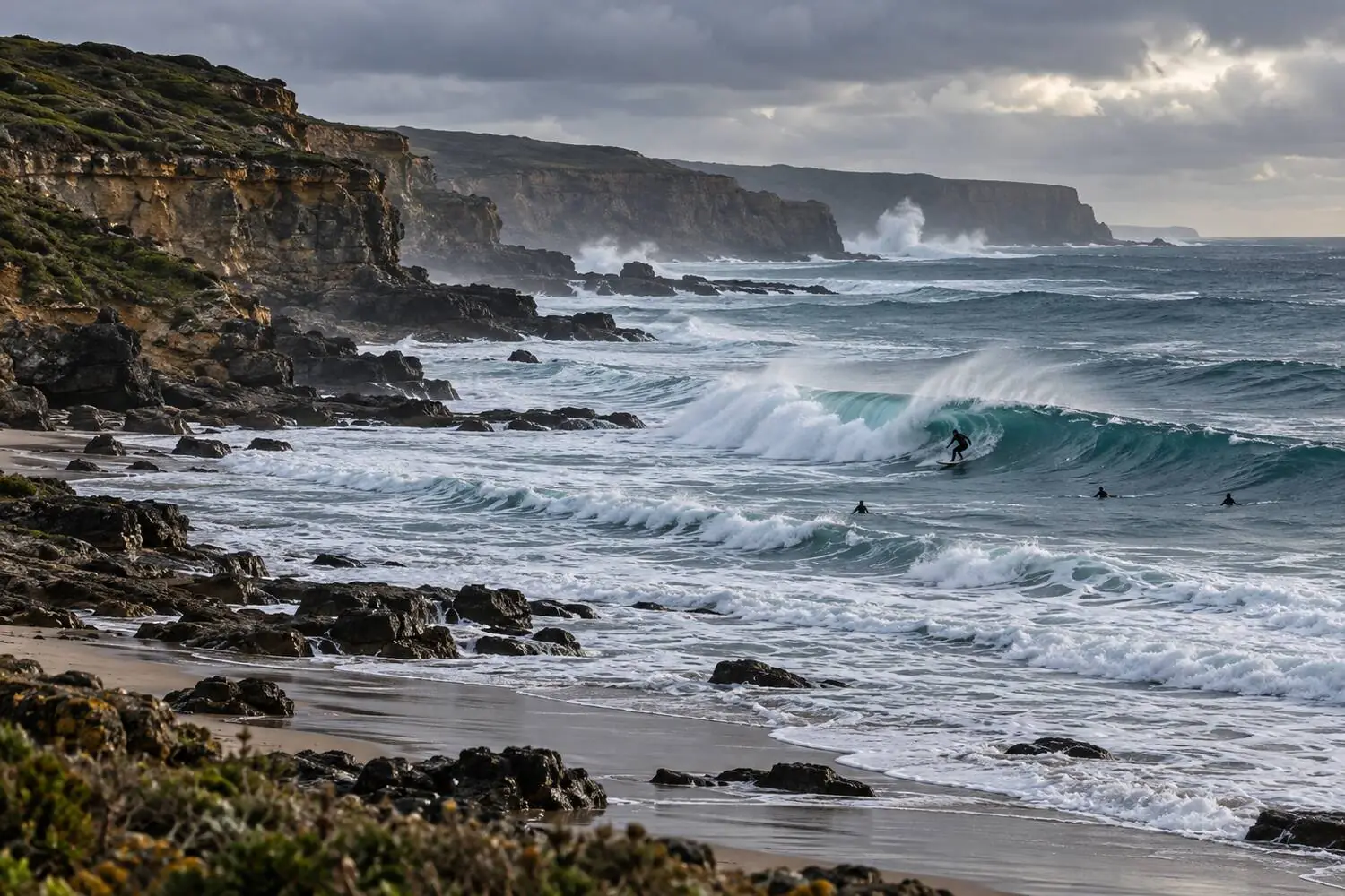 A beach break near Jan Juc on Victoria's Surf Coast
